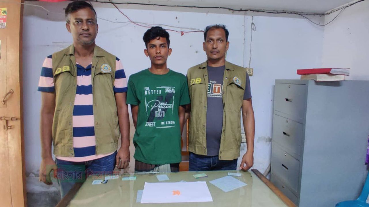 গলাচিপায় ৪১ পিস ইয়াবাসহ মাদক ব্যবসায়ী ডিবি পুলিশের খাঁচায়