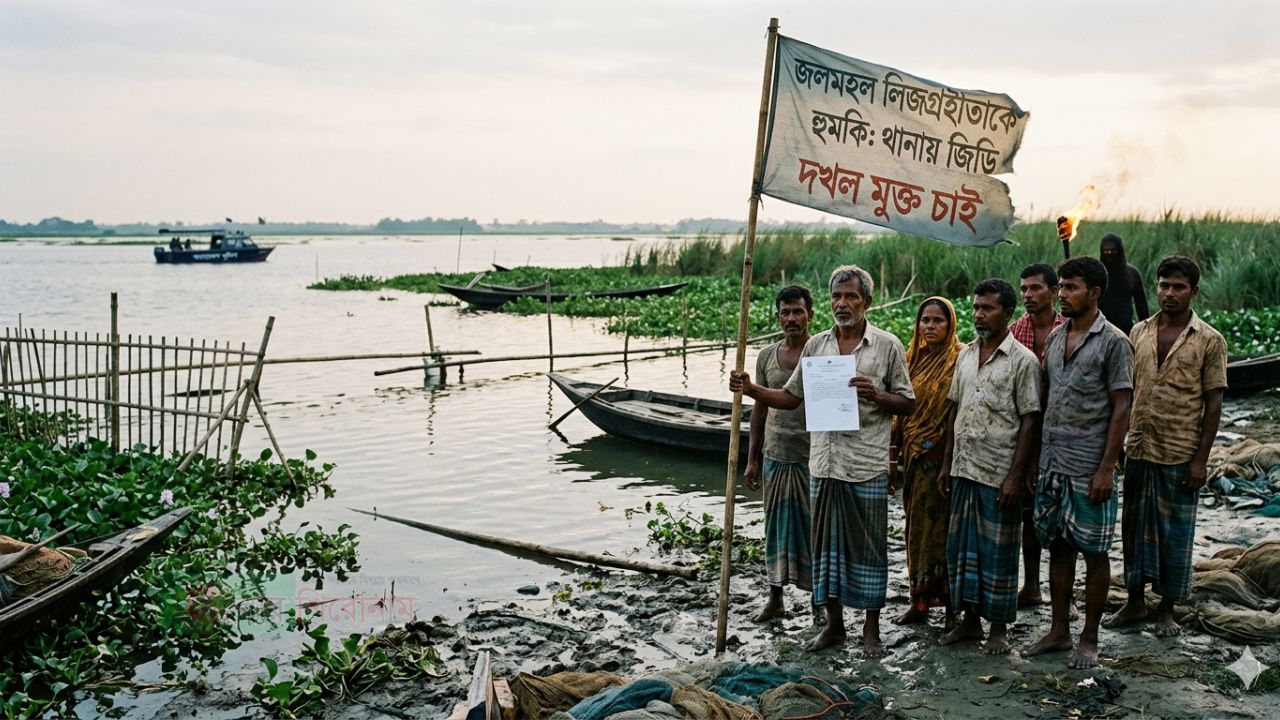 গাইবান্ধায় জলমহল দখল ও লিজগ্রহীতাকে হুমকি: থানায় জিডি