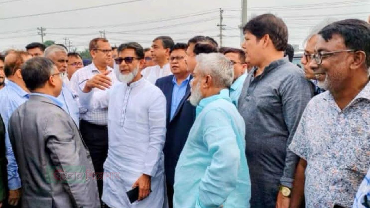 কাঁচপুরে আন্তঃজেলা বাস টার্মিনালের অগ্রগতি পরিদর্শনে প্রতিমন্ত্রী হাবিবুর রশীদ