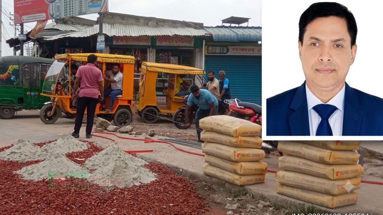ফতুল্লার অত্যন্ত ব্যস্ততম সড়কের ভোগান্তি দূর