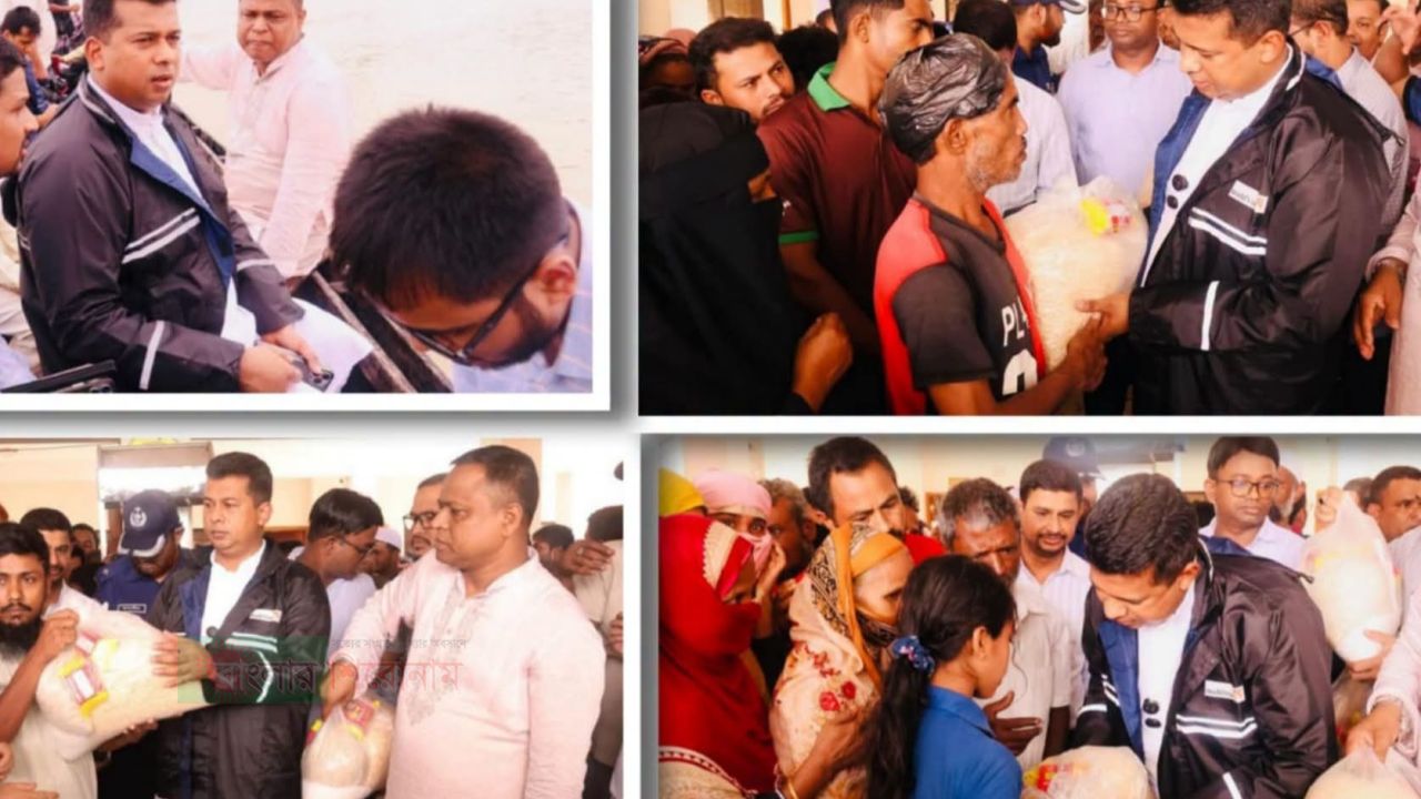 পানিবন্দী অসহায় মানুষের দুর্দশা লাঘবে খাবার পানি ও চিকিৎসাসামগ্রী নিয়ে- ডিসি জাহিদ