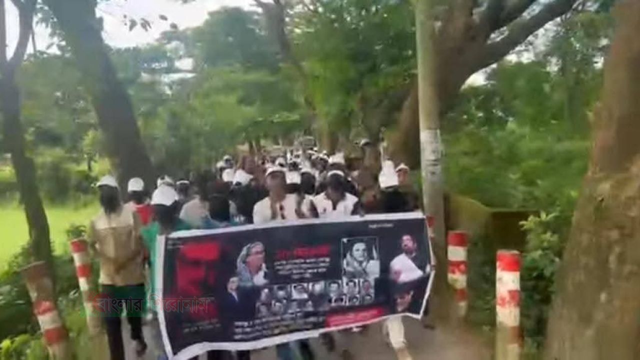 বন্দরে আজমেরী ওসমানের নির্দেশে যুবলীগের বিক্ষোভ মিছিল