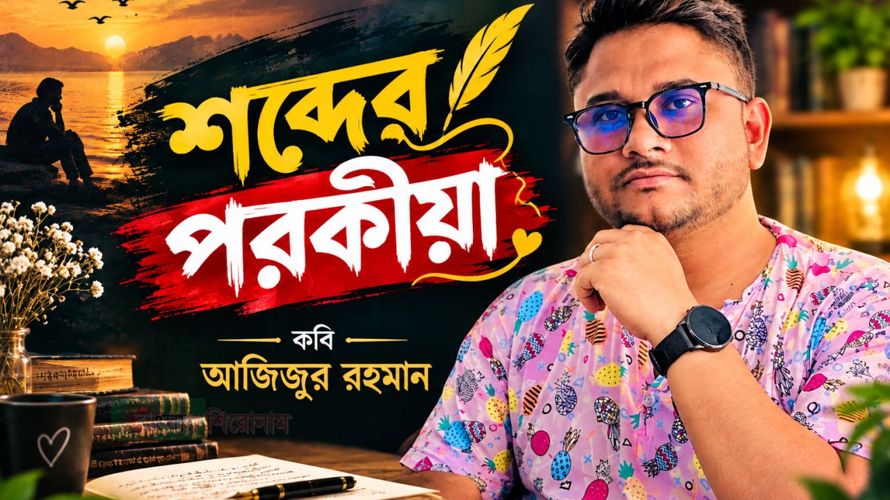 কবি আজিজুর রহমান এর কবিতা "শব্দের পরকীয়া"